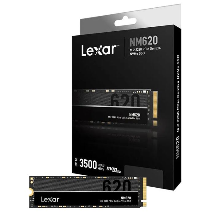 حافظه اس اس دی لکسار 256 گیگ مدل M.2 NVMe LEXAR NM620 256G